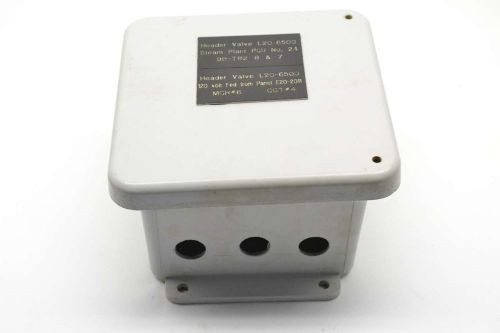 SCEPTER FE664SSH JUNCTION 6 IN FIBERGLASS 6 IN 4 IN WALL-MOUNT ENCLOSURE B394657