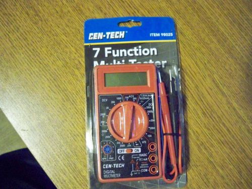 Cen-Tech 7 Function Digital Multimeter AC DC tester NEW IN BOX