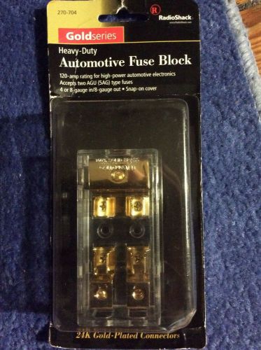 Radioshack heavy-duty automotive fuse block 270-704 gold series for sale