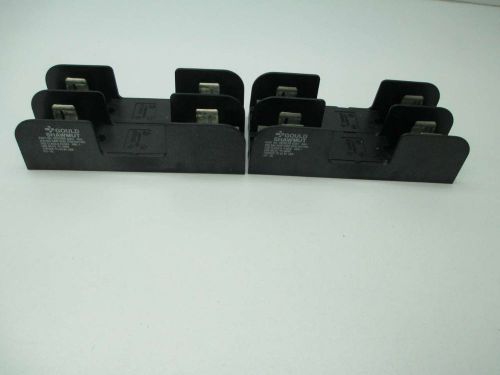 LOT 2 GOULD ASSORTED 60307R 60308R 600V 30A FUSE BLOCK HOLDER D395831