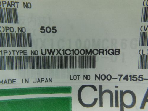 2000 PCS NICHICON UWX1C100MCR1GB