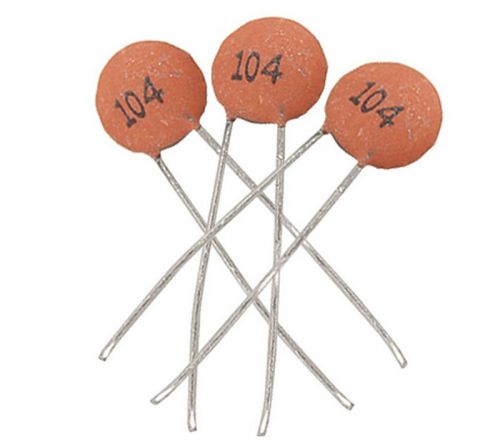 Best 100pcs/bag Ceramic Disc Capacitors 50V 100nF 0.1uF 104pF US FM