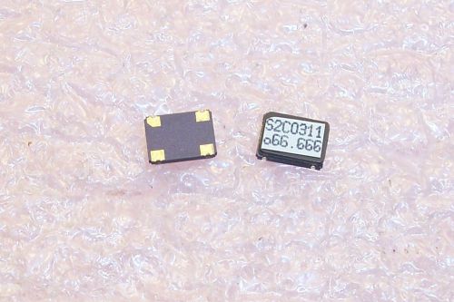 QTY (20) 66.666 MHz SMD CRYSTAL OSCILLATOR (5X7) 5V CMOS S1700C-66.6660T SARONIX