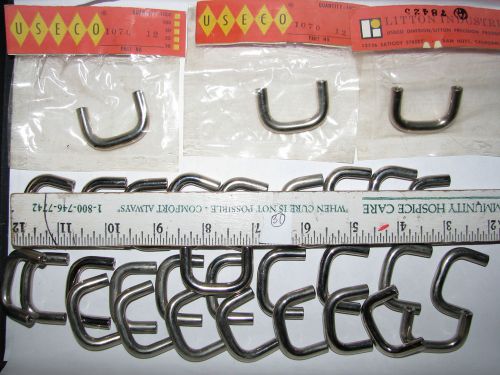 31 VINT USECO RACK CHROME HANDLES 1-1/2&#034; DIY CUSTOM RACK ELECTRONICS TRANSISTOR