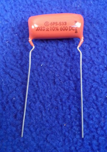 Sprague Capacitor 6PS-S33 .033 uF +/- 10% 600 DC NEW