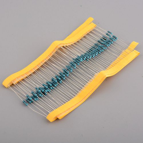 New TOTAL 100pcs Watt Resistance accuracy Metal Film Resistor 0.25W 1% R1044