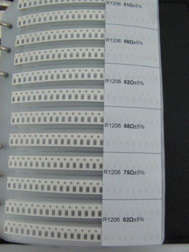 1206 package a complete SMD SMT chip resistor folder kit 170 value 8500pcs