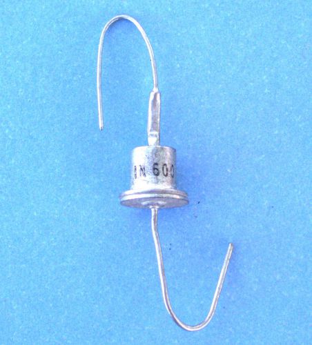 1N600 Diode - DO-1 Top Hat Metal Case - 100v 600mA - 1950s Vintage NOS