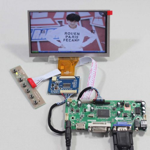 Hdmi+dvi+vga+audio lcd control board+vs-tcon50-v1+6.5inch 800*480 at065tn14 lcd for sale