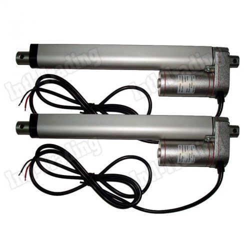 2X Heavy Duty 200mm 8Inch Linear Actuator Stroke 220 Pound Max Lift DC 12V Motor