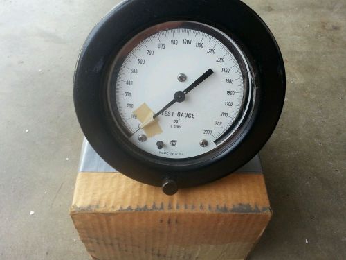 USG 0-2000PSI 6&#034; PANEL/WALL MOUNT Test GAUGE for 4 3/4 hole