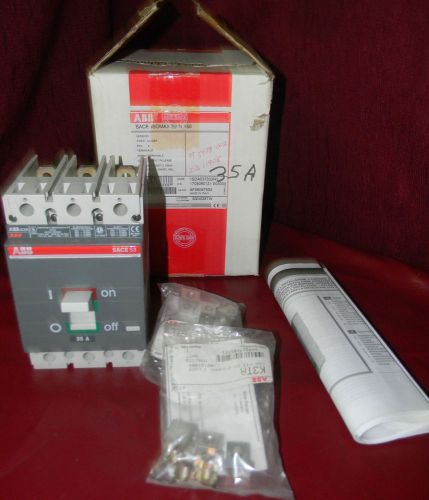 ABB SACE ISOMAX S3 N 150 35 Amp 3 Pole Circuit Breaker S3N035TW