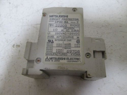 MITSUBISHI CP30-BA 10AMP CIRCUIT PROTECTOR *USED*