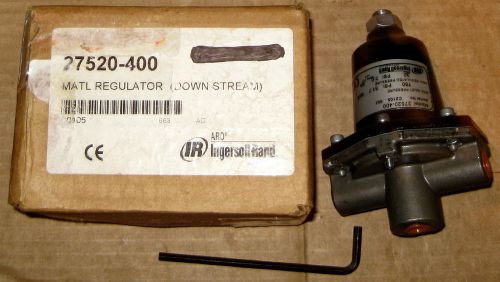 Ingersoll rand / aro - 27520-400 material (fluid) regulator - downstream - 1/4&#034; for sale