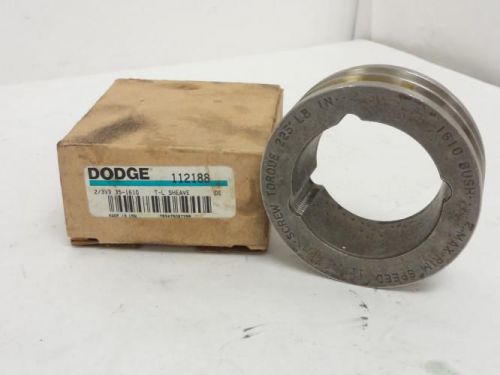 148460 New In Box, Dodge 112188 Bushed V-Belt Pulley, Size: 3V, 2/3V3.35?1610