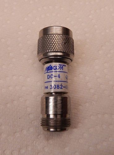 M/A-COM 3082-6172-06 ATTENUATOR 6dB DC TO 4 GHz N(M/F)   537