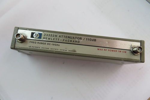 HP Agilent 33322H 110db step Attenuator DC-18GHz