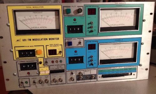 QEI 691 broadcast audio FM Modulation Monitor and Test Set Qwerty