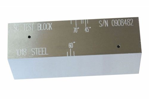 New SC Distance Calibration Block UT Test Block NDT (Inch ,1018 Steel)