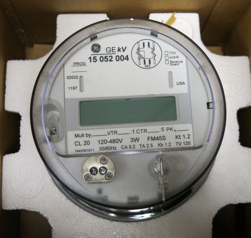 GE FITZALL KV DIGITAL ELECTRICAL METER 15 052 004 CL20 120-480V 3W FM45S KT 1.2