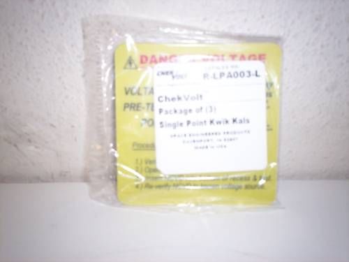 3 NEW GRACE CHECKVOLT SINGLE POINT KWIK KALS R-LPA003-L