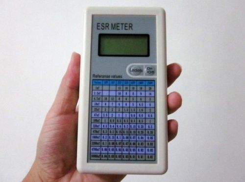 New Digital Capacitor ESR Tester Internal Resistance Meter Test In Circuit