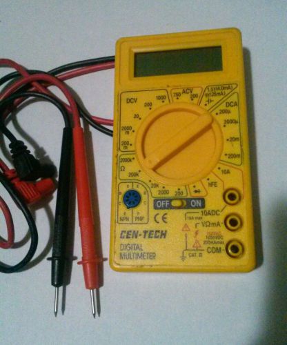 DIGITAL CEN-TECH AC DC  MULTIMETER TESTMETER