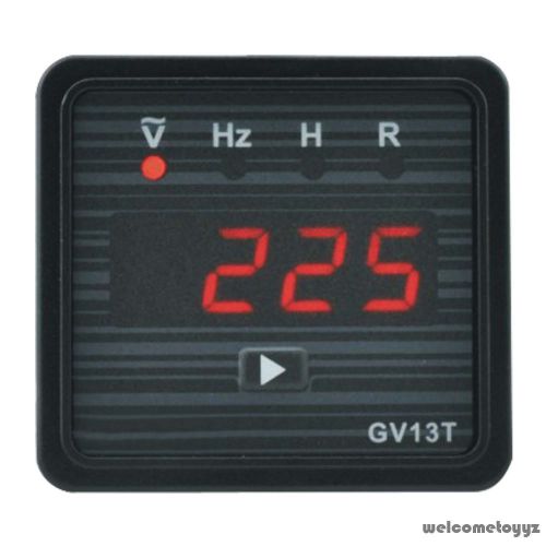 4 digits red led display ac v, hz, accumulating time working time panel meter for sale