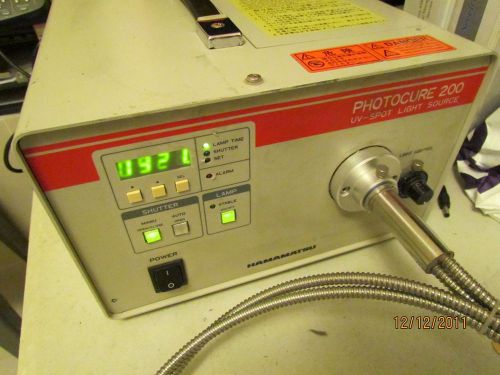 HAMAMATSU UV SPOT LIGHT SOURCE PhotoCure 200