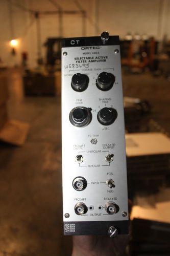 ORTEC MODEL 440a SELECTABLE FILTER AMPLIFIER   NIM BIN CRATE Module