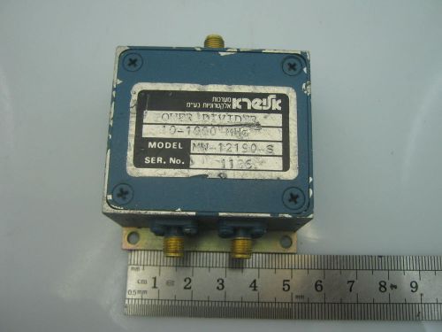 2 way AEL RF Power Divider 10-1000 MHz  SMA 4dB insertion loss