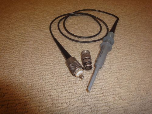 Tektronix P6027 oscilloscope probe with 013-071 screw-on tip