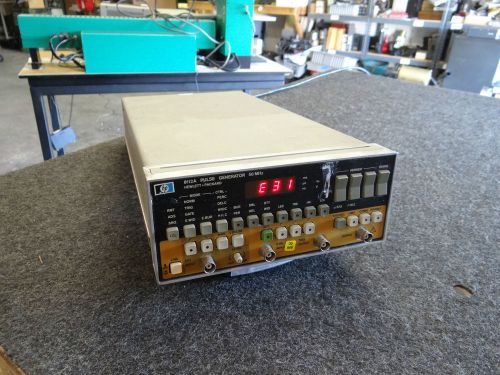 Agilent / HP 8112A Pulse Generator: 50MHz E31 error, Power up