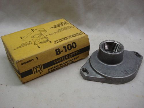 Square D 1&#034; Interchangable Raintight Hub,  B-100,  NIB