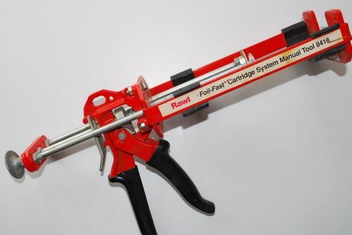 Dual Cartridge Epoxy Caulk Adhesive Gun Kraft Rawl Foil-Fast 8416