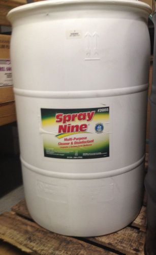 SPRAY NINE MULTI PURPOSE CLEANER &amp; DISINFECTANT   # 26855    55 GALLON DRUM