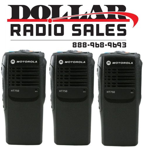 3 new refurbished front housing for motorola ht750 4ch two way radios for sale