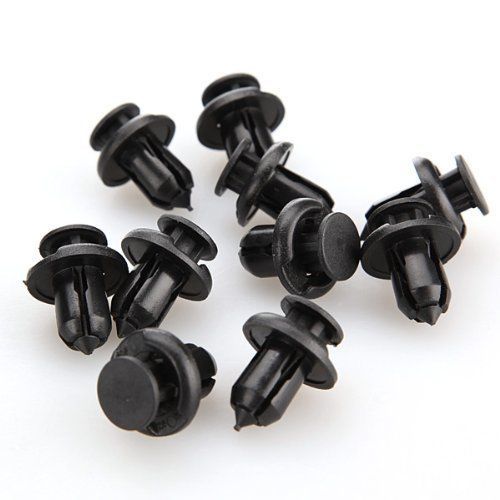 10mm 40 Pcs / Pack Push-type Nylon Bumper Fender Flare Fastener Rivet Clips Hond