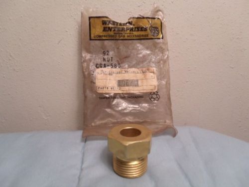 WESTERN ENTERPRISES BRASS NUT # 92  CGA-580