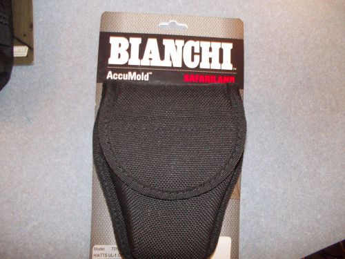 Bianchi 7318 Black Hiatts Ul-1 Cuff Case Tri-Hinged Hook and Loop 19212 Handcuff