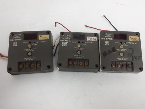 LOT OF 3 HEAT-TIMER SPC250T / SPC250 Digi-Span single set point control. SPC