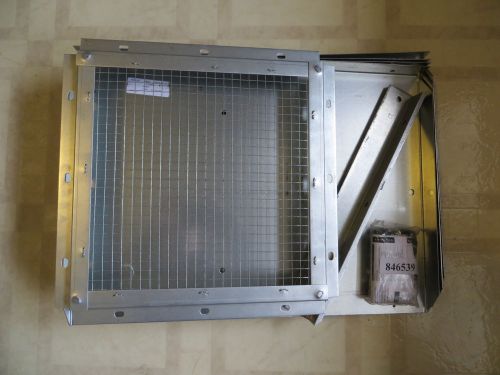 Nib complete dayton 3fkf4 galvanized steel wall housing for 12&#034; fan - 18 gauge for sale