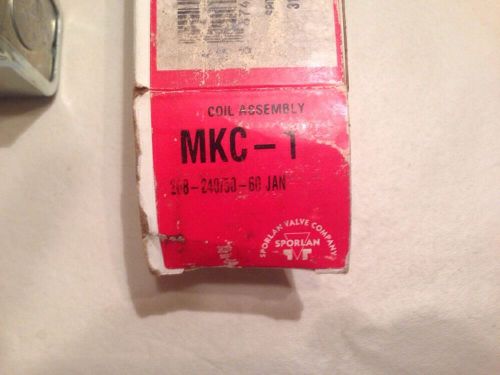 NEW SPORLAN MKC-1 208-240V 50-60Hz SOLENOID COIL