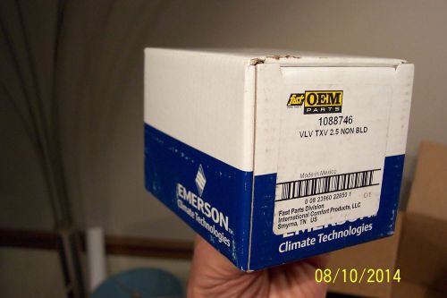 Emerson hq1088746acfp 2-1/2 ton therm exp. valve 3/8x1/2 1/8&#034; external oem hvac for sale