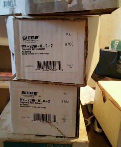 Siebe MK-2690-0-0-2 Pneumatic Valve Actuator NEW IN BOX