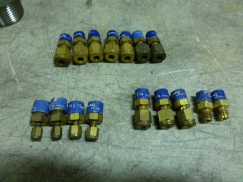 16 brass swagelok male connector 1/8 pipe x tube             no reserve for sale