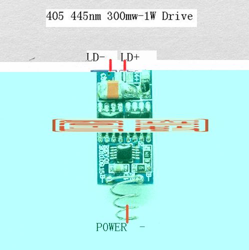 New 445nm 450nm 0.5w-1w Blu-ray driver board laser diode drive Low heat