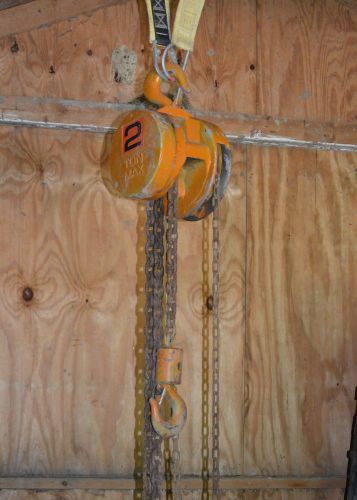 2 ton CM Cyclone manual Chain fall Hoist lefting 4000lb wrigging