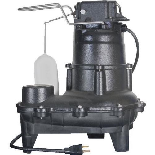 Flint walling/star 4/10-hp 115v 5400-gph cast iron sewage ejector pump for sale