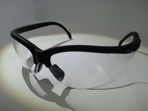 12 PAIRS OF ANSI Z87 + 2003 HIGH IMPACT APPROVED SAFETY GLASSES T8800 CLEAR LENS